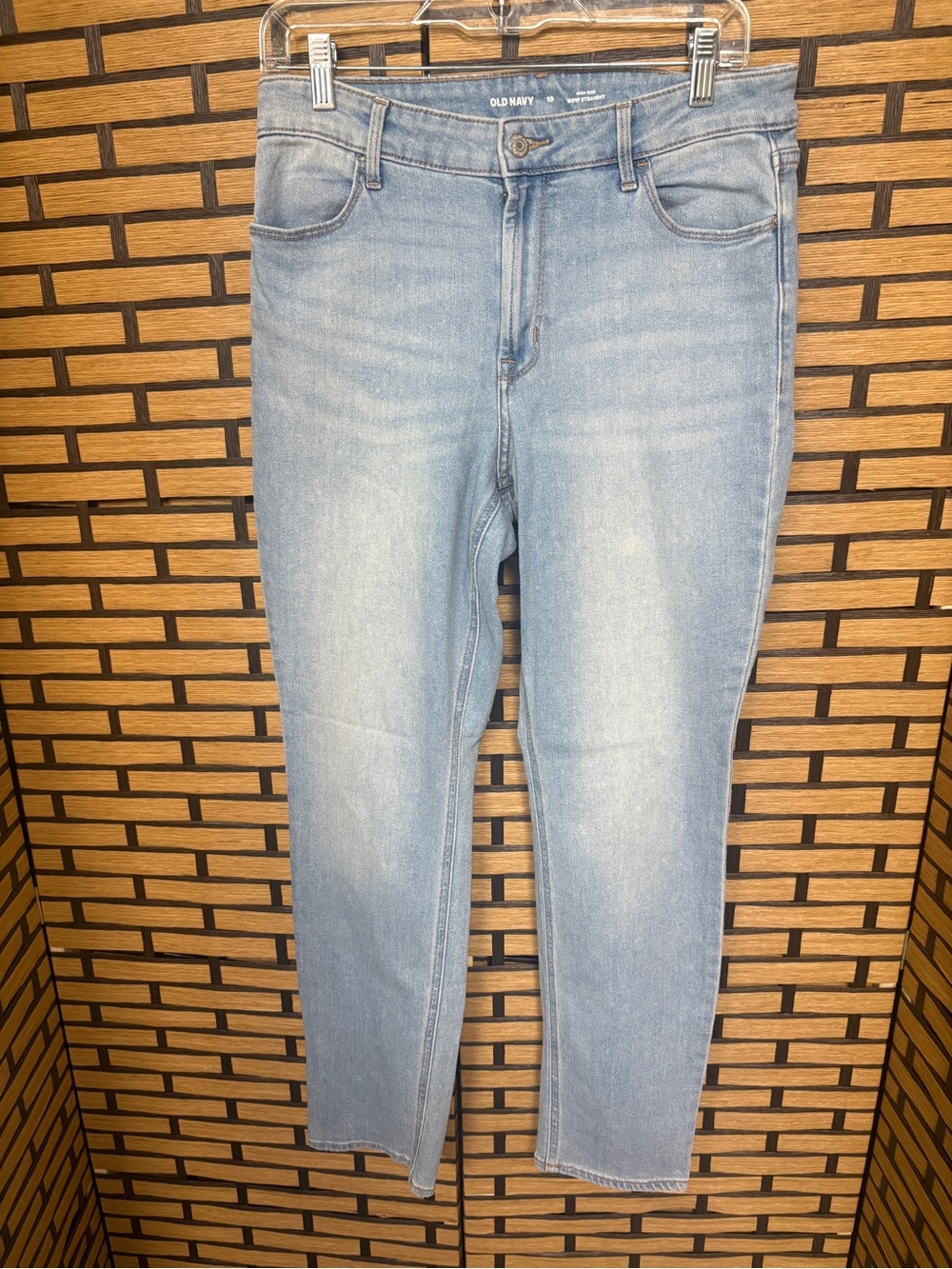Old navy wow straight leg jeans size 10